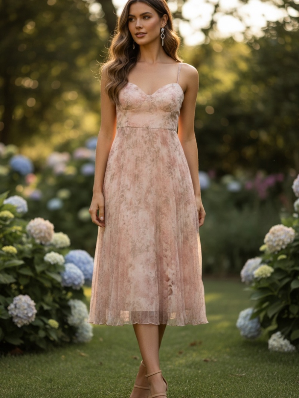 Lulu’s blush pink floral dress XL
